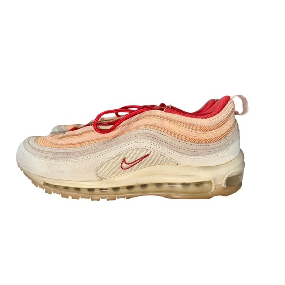 NIKE AIRMAX 97 SISTERHOOD CHALK CASHMERE/ORANGE CHALK-RATTAN WMNS 11 - Picture 7 of 7